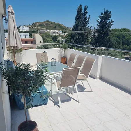 Arocaria In With Garden , Mountain And Sea View * Faliraki